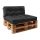  Schwarzes Palettenkissen-Set, wasserdicht, Basic Black Swing Set