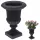  Vilde Blumentopf 38,5 cm x 38,5 x 54 cm Durchmesser 40 cm Kunststoff in den Farben Grau und Silber