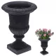  Vilde Blumentopf 38,5 cm x 38,5 x 54 cm Durchmesser 40 cm Kunststoff in den Farben Grau und Silber