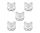  Halloween-Katze-Gesichtsmaske, leer, Therian 5