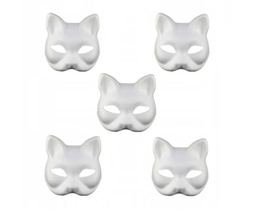  Halloween-Katze-Gesichtsmaske, leer, Therian 5