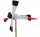  WINDMÜHLE Gartenschreck aus Holz STORCH
