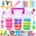 120-in-1-Set zum Herstellen von Schleim, Schleim, farbiger Paste und Glitzer-Organizer