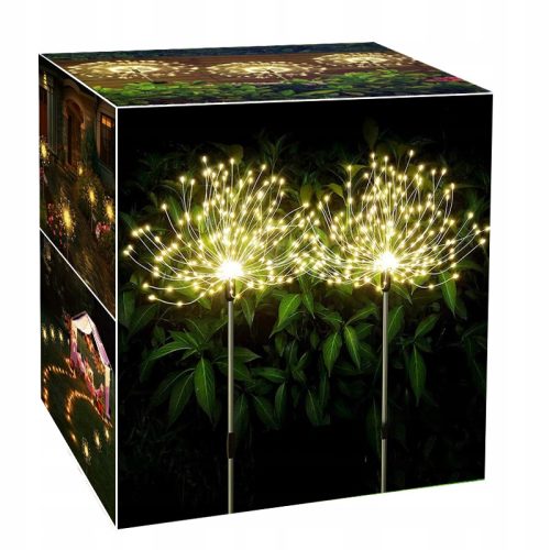  Solar-Gartenlampe Zolta 90 cm weiß