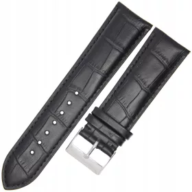    TEKLA K10 – Krokodil – 24 mm – Schwarz – Lederarmband