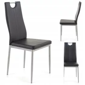  Halmar Stuhl, Kunstleder, schwarz, 1 Stk.