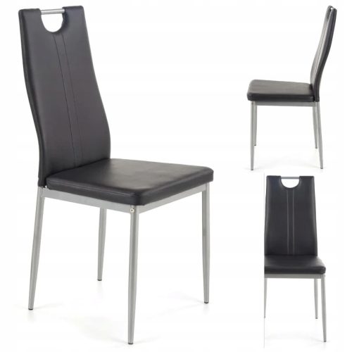  Halmar Stuhl, Kunstleder, schwarz, 1 Stk.