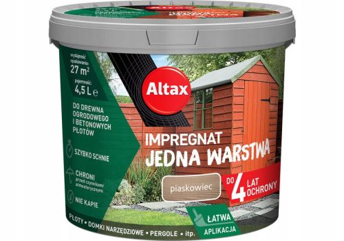  Altax Holzimprägnierung Garten 4,5 l Sandstein