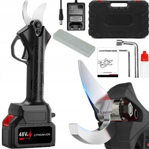  Elektrische Akku-Vorschere, Gartenschere + 48-V-Batterie