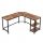  Eckschreibtisch Muf-Art Industrial 138 x 138 x 75 cm schwarz, Brauntöne