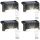  MAXSELL eingebettete Solarlampe schwarz 4,7 cm 4 Stk.