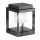  Rechteckiger SuperLED-Lichtmast, integrierte LED-Quelle, 18 cm, schwarz