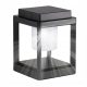  Rechteckiger SuperLED-Lichtmast, integrierte LED-Quelle, 18 cm, schwarz