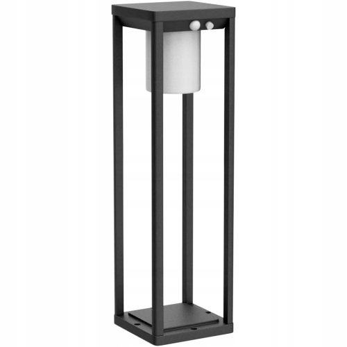  Rechteckiger SuperLED-Lichtmast, integrierte LED-Quelle, 50 cm, schwarz