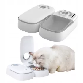    Automatischer Futterautomat von PetWant, der das Fressen verlangsamt, weiß 0,3 l