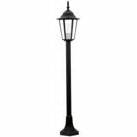  Quadratischer Lichtmast Polux E27 96 cm schwarz