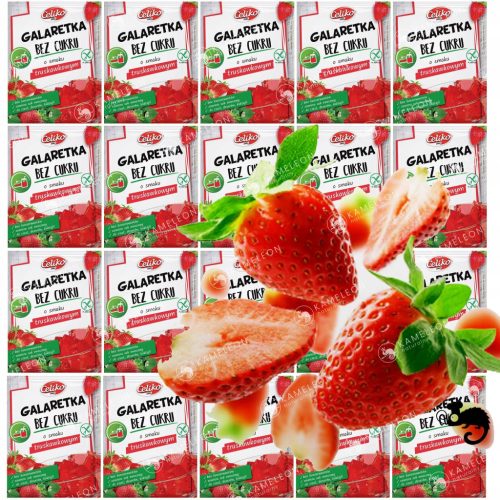 Zuckerfreies Erdbeergeschmack Gelee 14g - Ideal für Diäten & Desserts!