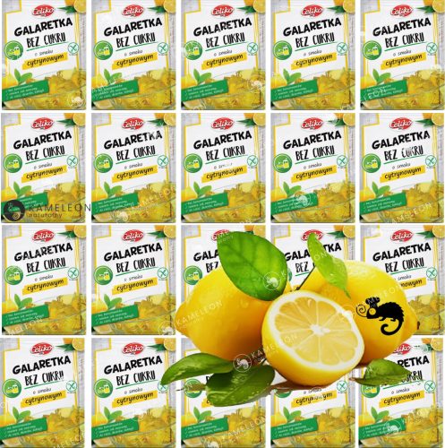 Zuckerfreies Zitronen-Gelatine-Pulver 14g x 20 – Gesund und erfrischend