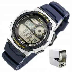    Casio Kinderuhr für einen Jungen +BOX +GRAVUR mit digitalem Alarmdatum