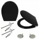  Estiva 3 BLACK Toilettensitz, schwarzes Polypropylen