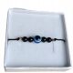  Schwarzes Turmalin-Armband mit Prophetenauge, Silber 925, Talisman-Box