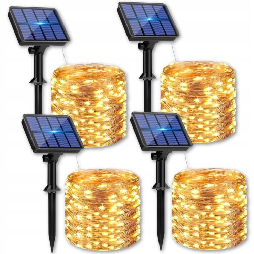  SILVERSHARKY Einbau-Solarlampe, schwarz, 1200 cm, 4 Stk.