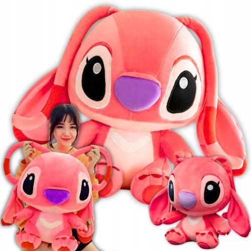  Mascot Stitch Pink Großes XXL 50 cm süßes Plüschtier für Kinder