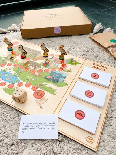  Familienpädagogisches Holzbrettspiel für Kinder – Bocian Bolek
