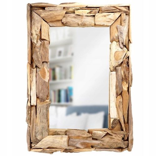  Vilde Wandspiegel, rechteckig, Holzrahmen, 485 x 690 mm