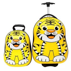  TIGER-KABINENKOFFER + RUCKSACK FÜR KINDER