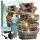  Gartenbrunnen Steinfelsen-Wasserfall LED-Kaskade 39cm + FLÜSSIGKEIT