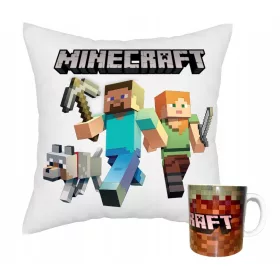    Set Kissenbecher für einen Minecraft-Spieler als Geschenk für ein Kind