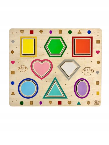  Lernspielzeug - Montessori-Formsortierer aus Holz