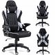  KRAKEN Feyton Gaming-Stuhl, schwarz-weißer Stoff