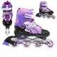  INLINE-SKATES VERSTELLBARE SKATES LILA LILA 38-41 LED-RAD