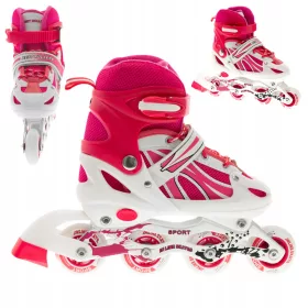  INLINE-SKATES VERSTELLBARE SKATES LILA LILA 30-33 LED-RAD