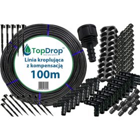    Rolmarket-Set: Tropfrohr 100 m + Ausgleich + 36 Zubehörteile