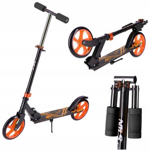  NILS faltbarer City-Scooter mit großen Rädern, 200 mm, für Jugendliche, verstellbar