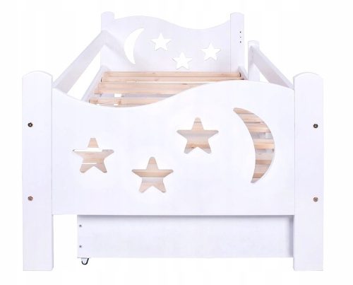  Kinderbett Mikołaj 180x80 WEISS SET SCHUBLADE + MATRATZE