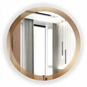  Dekorativer Spiegel Venus beleuchtet 80 cm Led gold