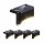  XBAY Solarlampe, schwarz, 7,8 cm, 4 Stk.