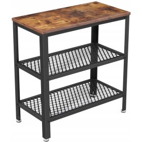    Songmics Vasagle rechteckiger Couchtisch 30 x 60 x 60 cm in Brauntönen