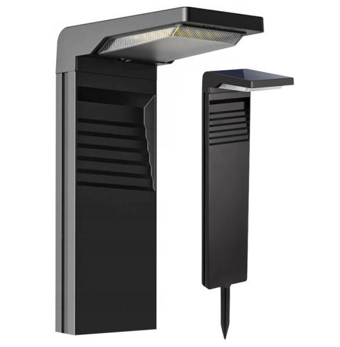 Rechteckiger Lichtmast SuperLED, integrierte LED-Quelle, 57,3 cm, schwarz
