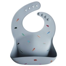  Mushie Silikon-Lätzchen, blau