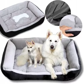    Hundebett für Katzen, weiches Bettkissen, 120 x 100 cm, wasserdicht