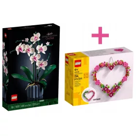    LEGO ICONS 10311 – LEGO Icons – Orchidee + LEGO Creator 40638 herzförmige Dekoration