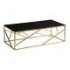  Signal Glamour rechteckige Bank 120 x 60 x 40 cm schwarz