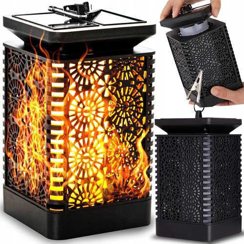  Mobes Solarlampe, schwarz, 15,5 cm, 1 Stk.