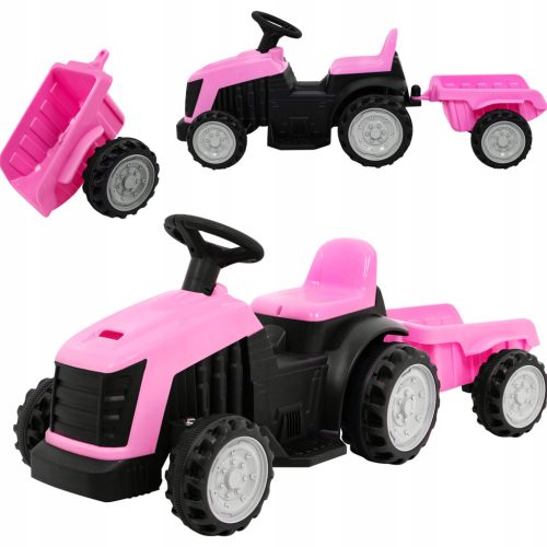  BATTERIEBETRIEBENER TRAKTOR MIT ANHÄNGER FÜR KINDER TRAKTOR FAHRZEUGANHÄNGER VERSCHIEDENE