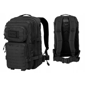   Mil-Tec Assault Pack Laser Cut Large 36L - Taktischer Rucksack in Schwarz